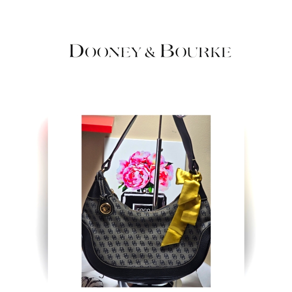 Dooney & Bourke Gray and Yellow Hobo Bag